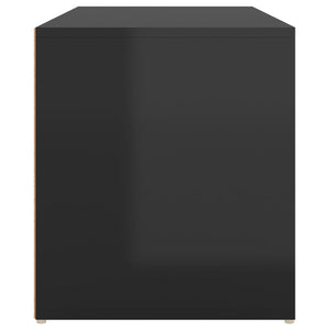 Έπιπλο Χολ / Εισόδου Γυαλιστ. Μαύρο 80x40x45εκ. από Μοριοσανίδα