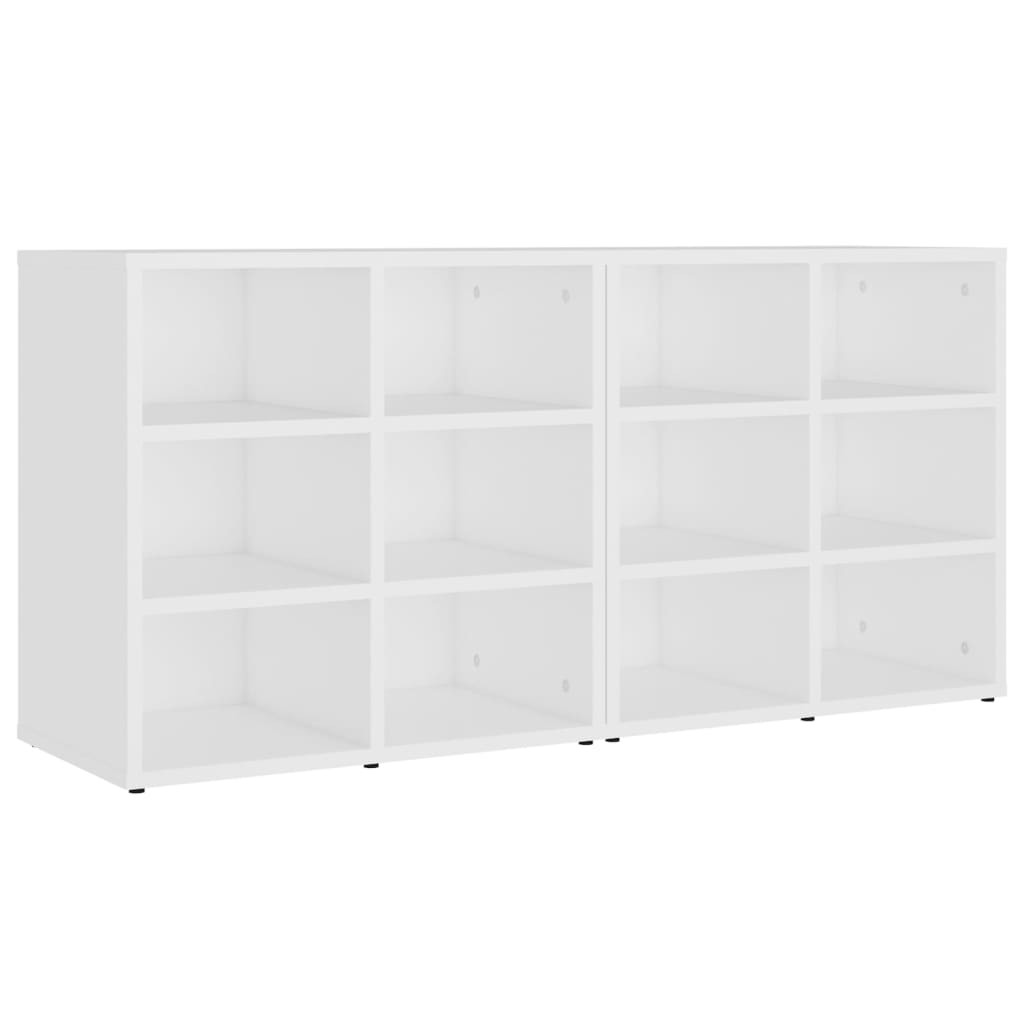 Παπουτσοθήκες 2 τεμ. Λευκές 52,5 x 30 x 50 εκ.