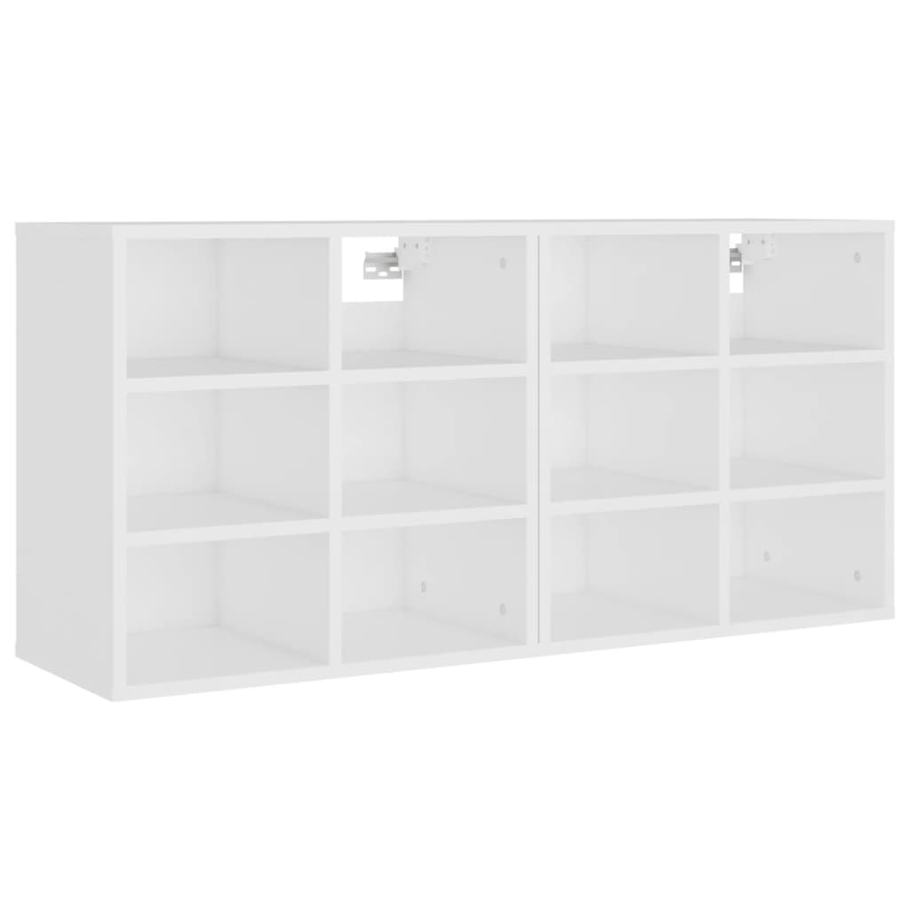 Παπουτσοθήκες 2 τεμ. Λευκές 52,5 x 30 x 50 εκ.