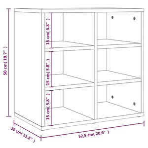Παπουτσοθήκη Μαύρη 52,5 x 30 x 50 εκ.