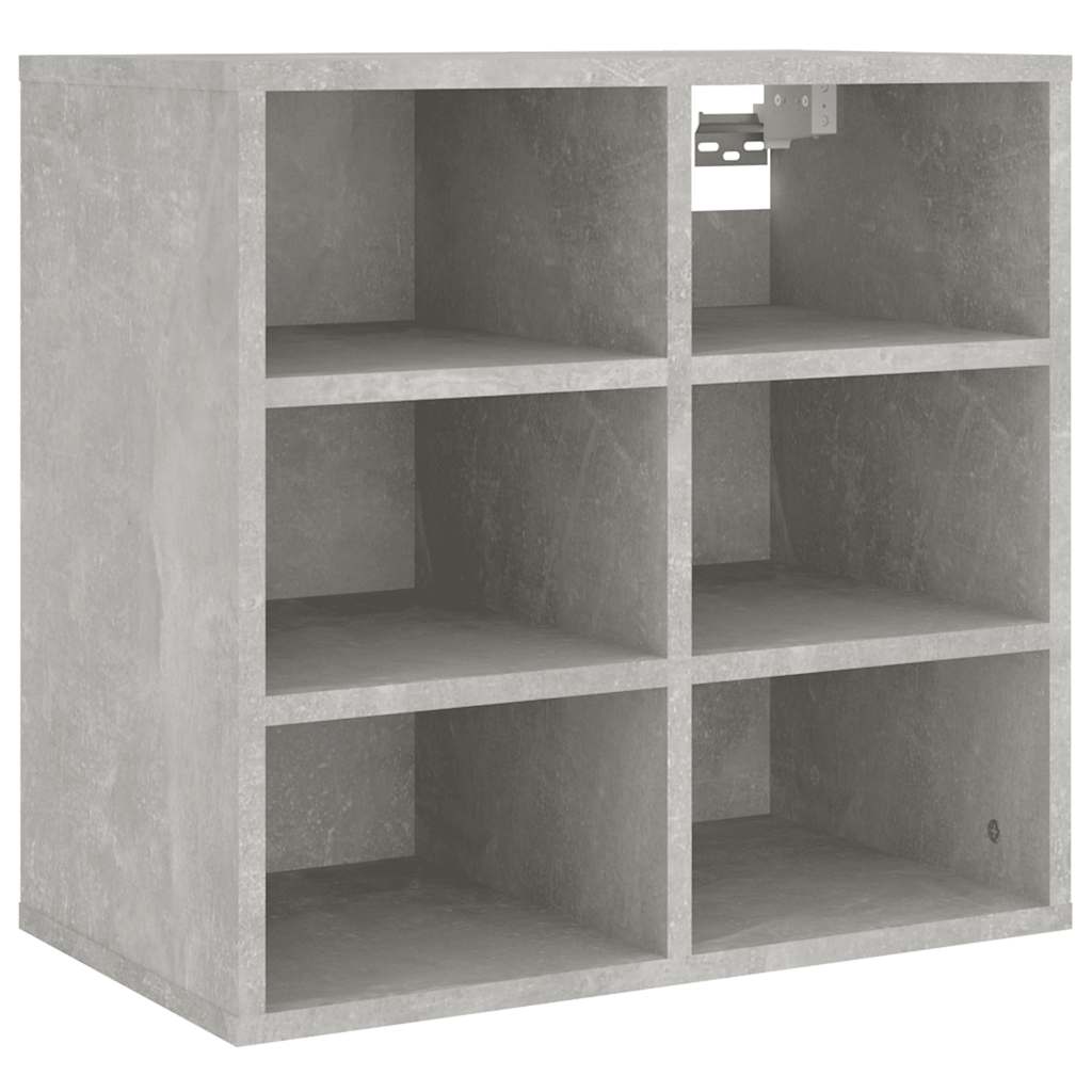 Παπουτσοθήκες 2 τεμ. Γκρι σκυροδέματος 52,5 x 30 x 50 εκ.