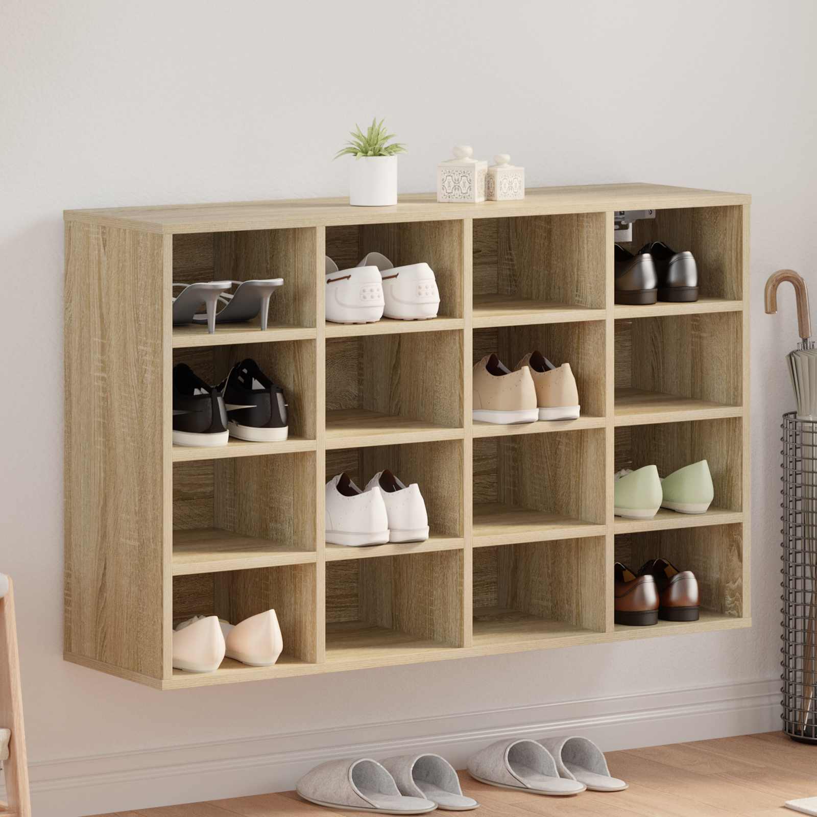 Ντουλάπα Παπουτσιών με ράφι Δρύς Sonoma 103 x 30 x 67 εκ. - Pakobazaar