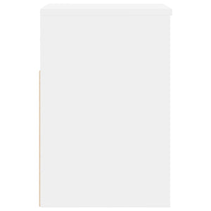 Παπουτσοθήκη Λευκή 60 x 30 x 45 εκ. από Επεξ. Ξύλο - Pakobazaar