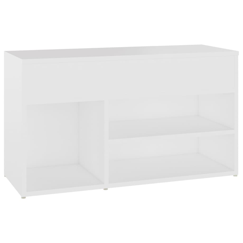 Παπουτσοθήκη Λευκή 80 x 30 x 45 εκ. από Επεξ. Ξύλο - Pakobazaar