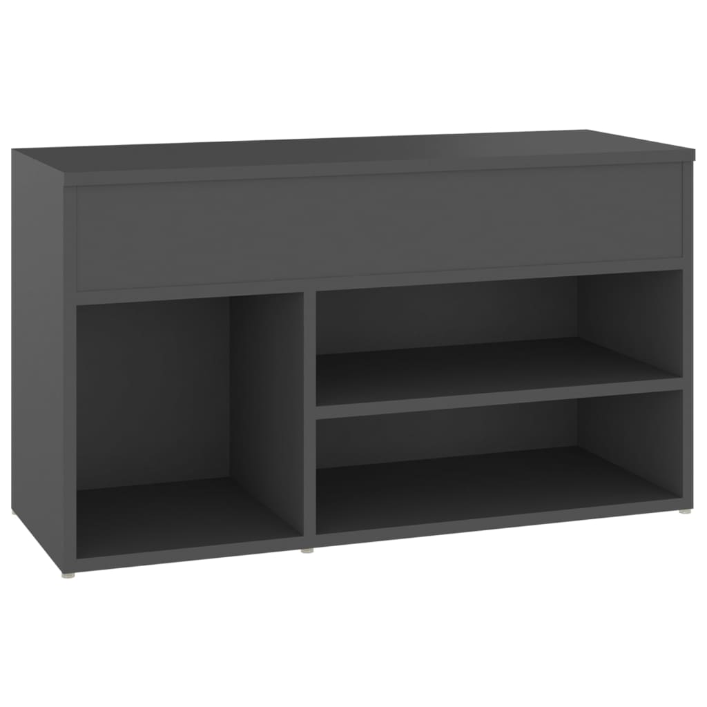 Παπουτσοθήκη Γκρι 80 x 30 x 45 εκ. από Μοριοσανίδα