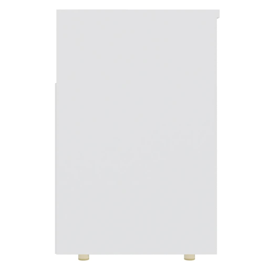 Παπουτσοθήκη Λευκή 105 x 30 x 45 εκ. από Επεξ. Ξύλο