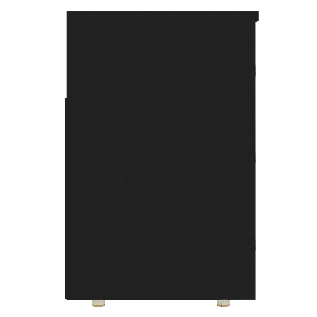 Παπουτσοθήκη Μαύρη 105 x 30 x 45 εκ. από Επεξ. Ξύλο