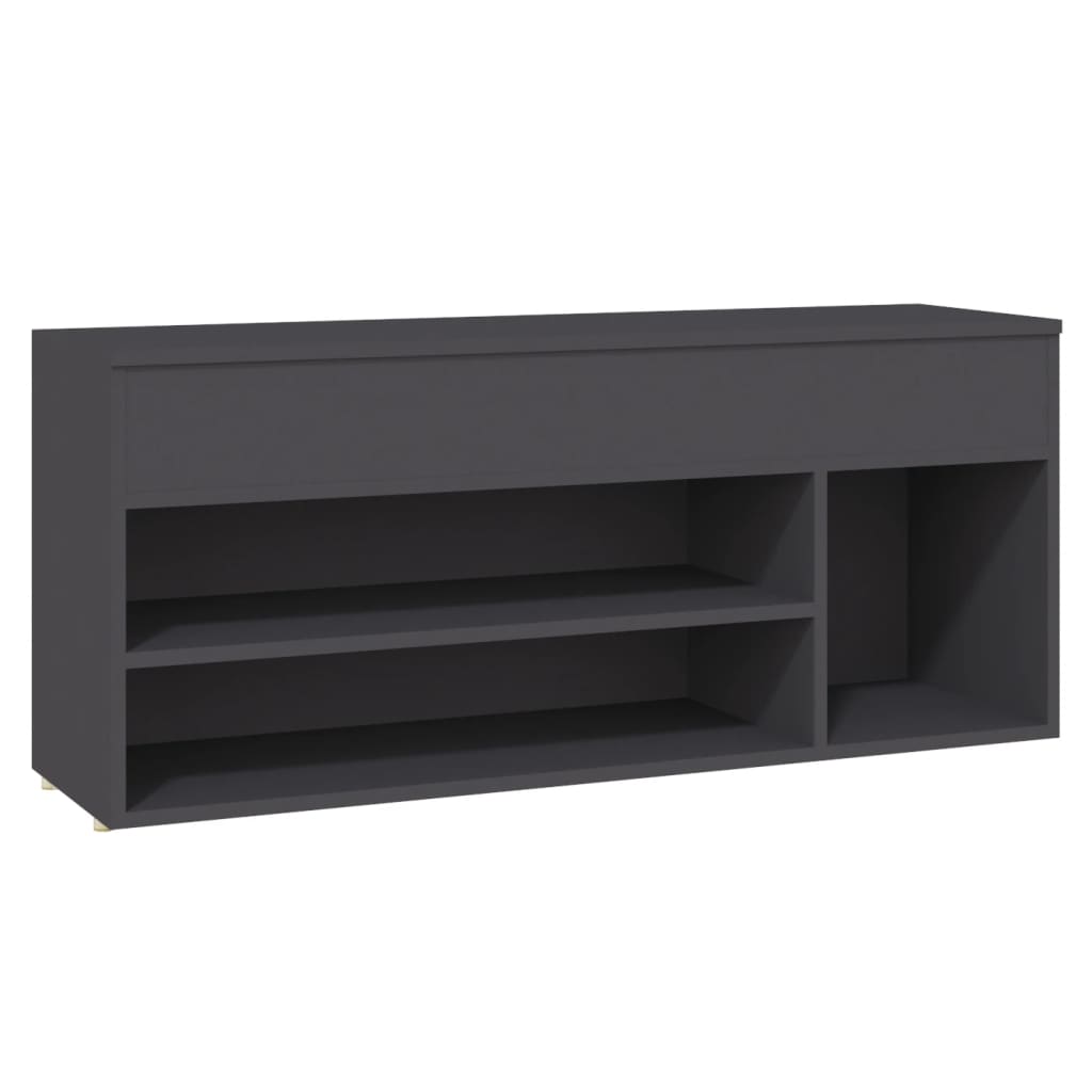 Παπουτσοθήκη Γκρι 105 x 30 x 45 εκ. από Μοριοσανίδα