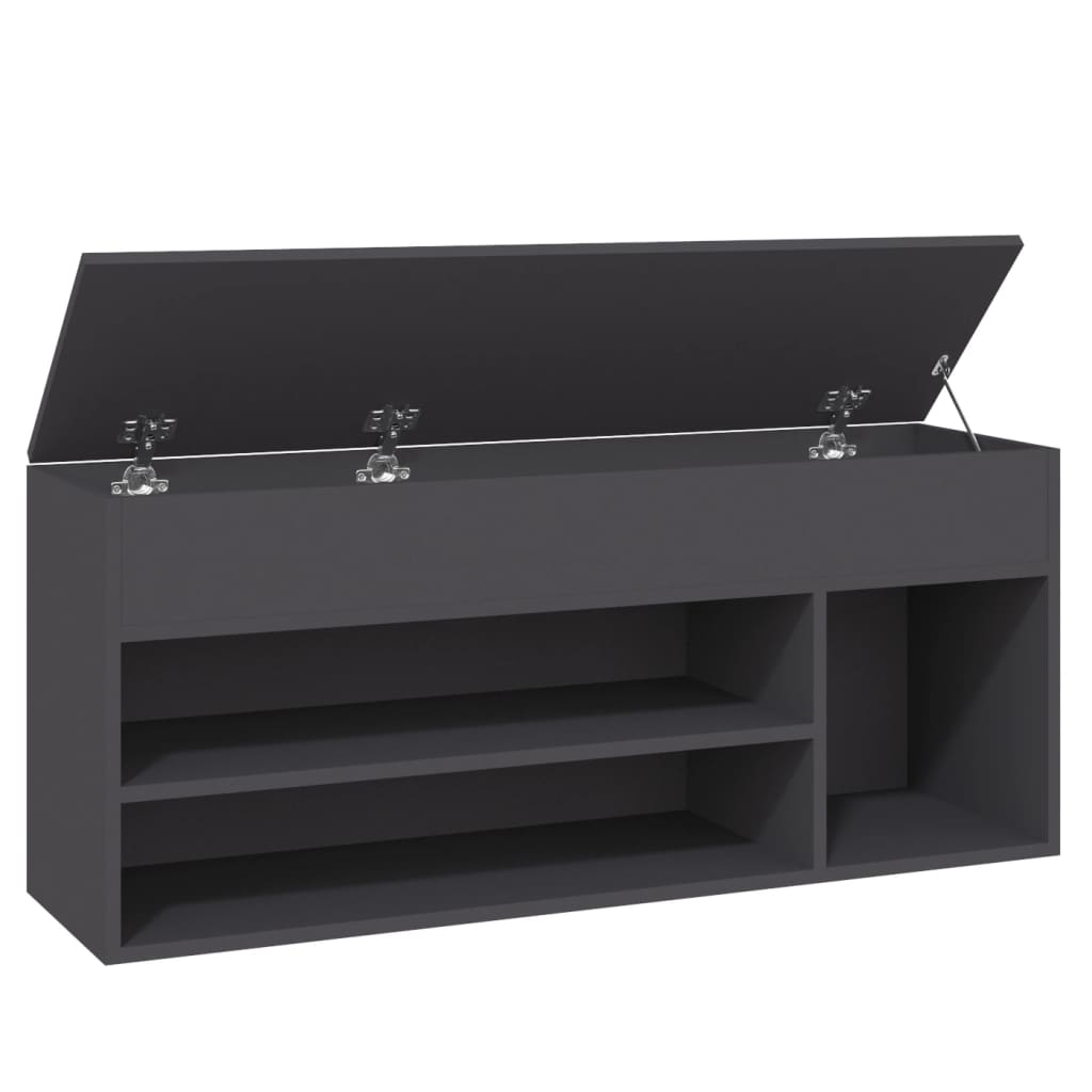 Παπουτσοθήκη Γκρι 105 x 30 x 45 εκ. από Μοριοσανίδα