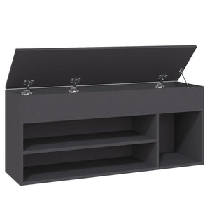 Παπουτσοθήκη Γκρι 105 x 30 x 45 εκ. από Μοριοσανίδα