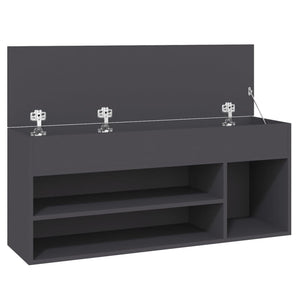 Παπουτσοθήκη Γκρι 105 x 30 x 45 εκ. από Μοριοσανίδα