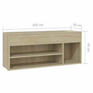 Παπουτσοθήκη Sonoma Δρυς 105 x 30 x 45 εκ. Επεξ. Ξύλο
