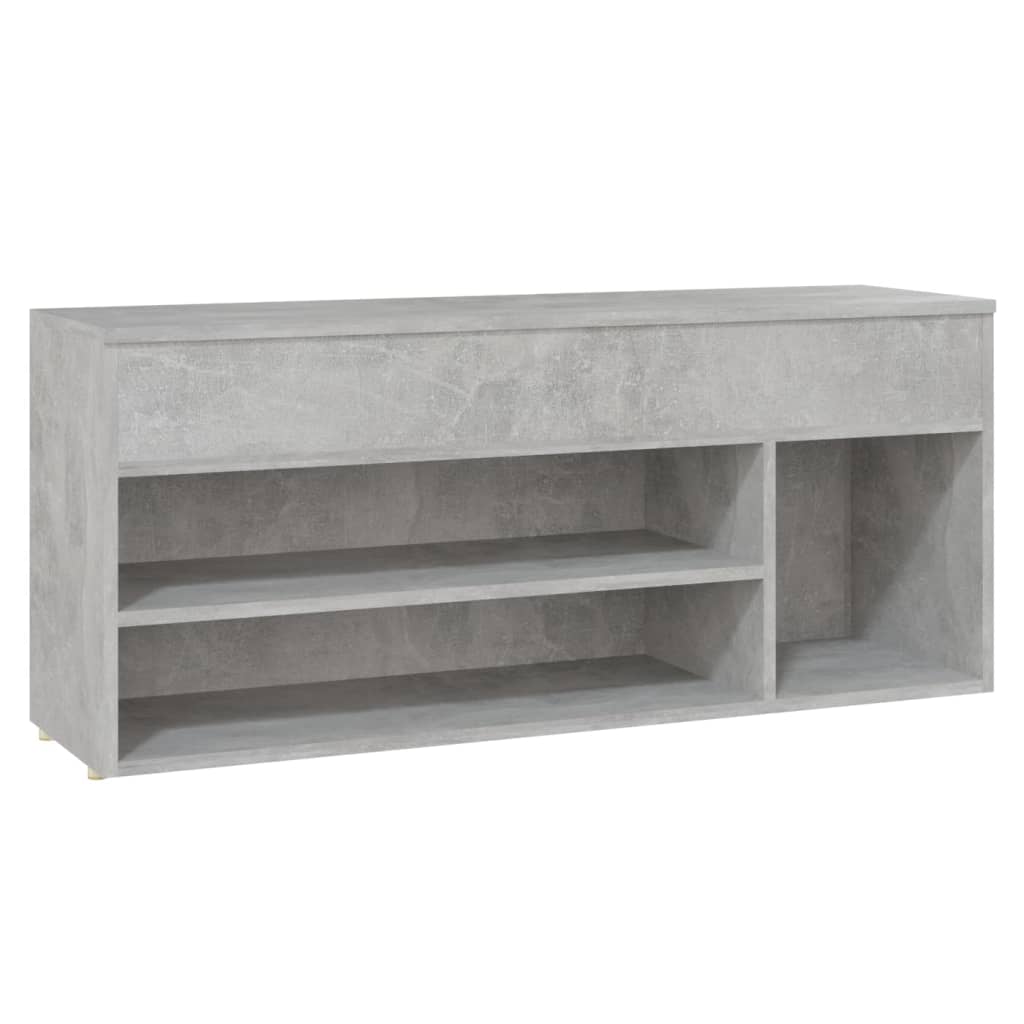 Παπουτσοθήκη Γκρι Σκυρ. 105 x 30 x 45 εκ. από Επεξ. Ξύλο
