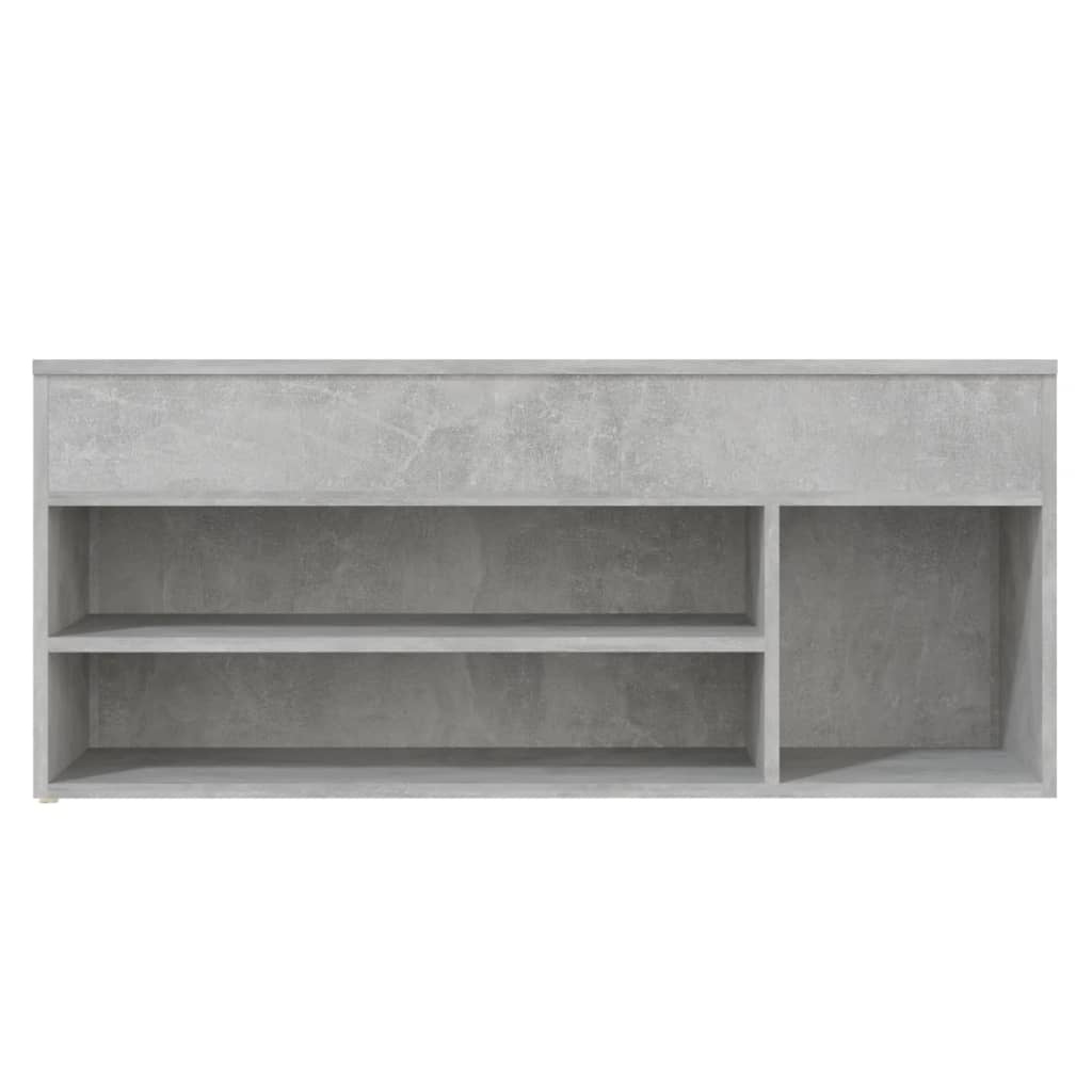 Παπουτσοθήκη Γκρι Σκυρ. 105 x 30 x 45 εκ. από Επεξ. Ξύλο