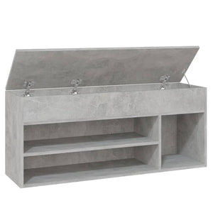 Παπουτσοθήκη Γκρι Σκυρ. 105 x 30 x 45 εκ. από Επεξ. Ξύλο