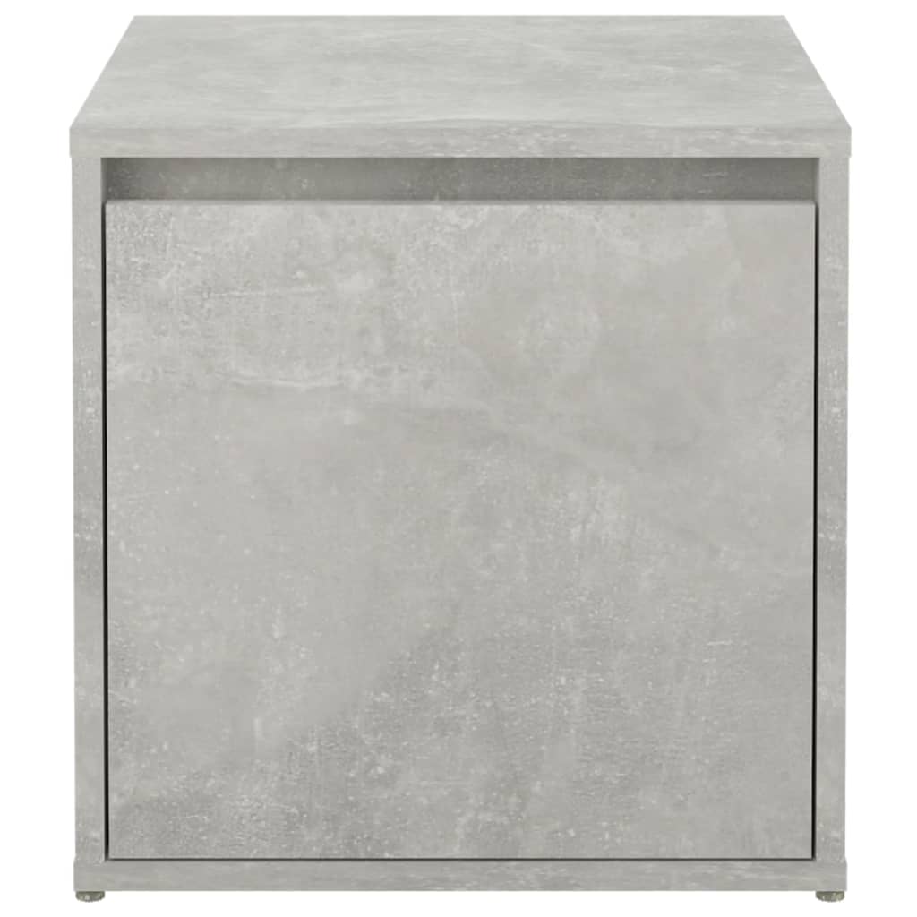 Κουτί με Συρτάρι Γκρι Σκυρ. 40,5x40x40 εκ. Επεξεργασμένο Ξύλο