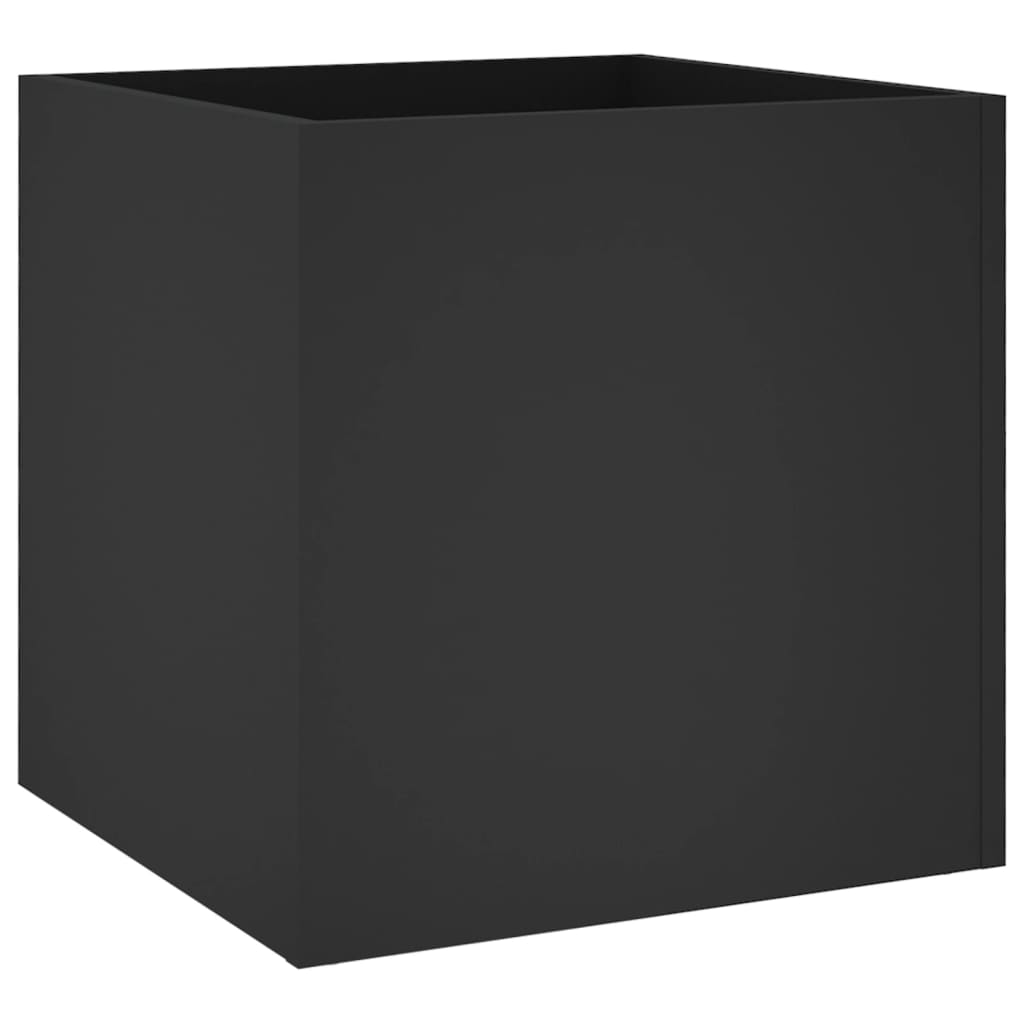 Ζαρντινιέρα Μαύρη 40 x 40 x 40 εκ. από Επεξεργασμένο Ξύλο - Pakobazaar