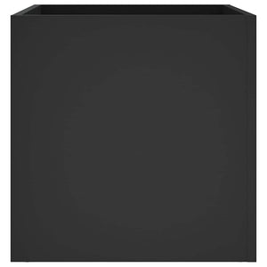 Ζαρντινιέρα Μαύρη 40 x 40 x 40 εκ. από Επεξεργασμένο Ξύλο