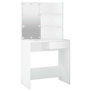 Μπουντουάρ με LED Λευκό 74,5 x 40 x 141 εκ. - Pakobazaar