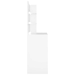 Μπουντουάρ με LED Λευκό 74,5 x 40 x 141 εκ. - Pakobazaar