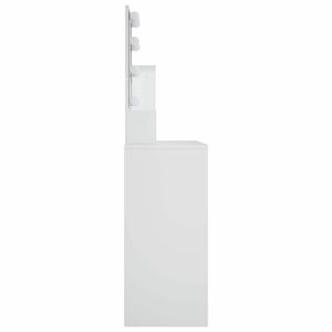 Μπουντουάρ με LED Σετ Λευκό 86,5 x 35 x 136 εκ. - Pakobazaar