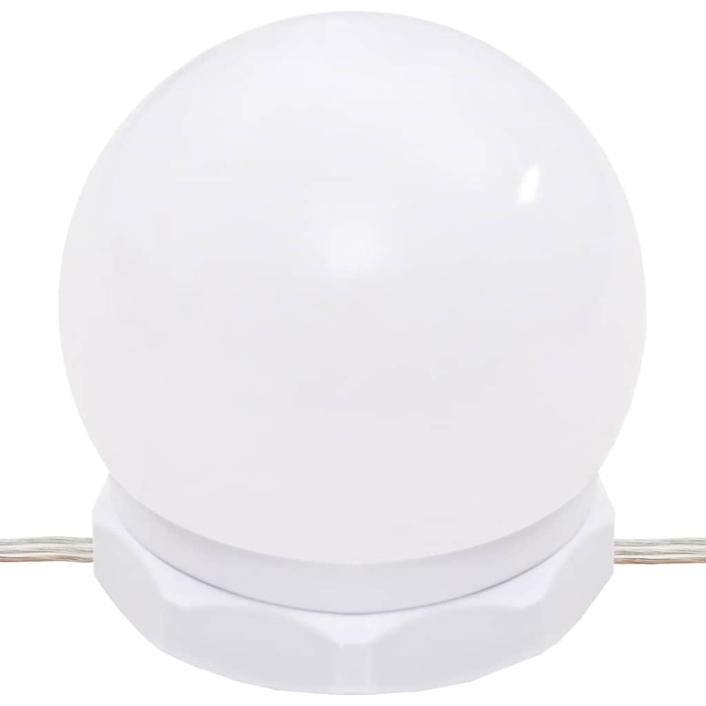 Μπουντουάρ με LED Γυαλιστερό Λευκό 86,5x35x136 εκ.