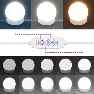 Μπουντουάρ με LED Λευκό 96 x 40 x 142 εκ.