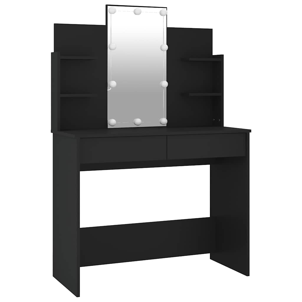 Μπουντουάρ με LED Μαύρο 96 x 40 x 142 εκ.