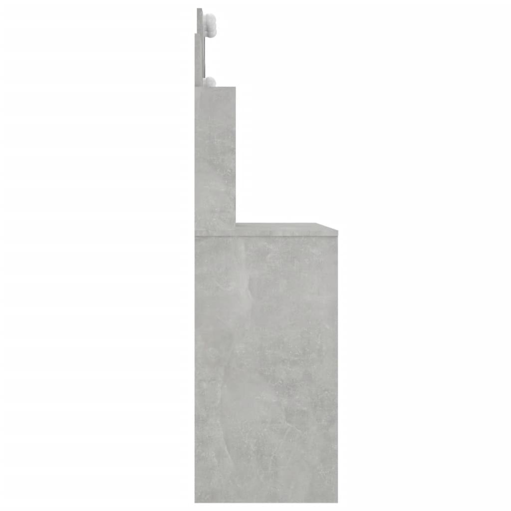 Μπουντουάρ με LED Γκρι Σκυροδέματος 96x40x142 εκ. - Pakobazaar