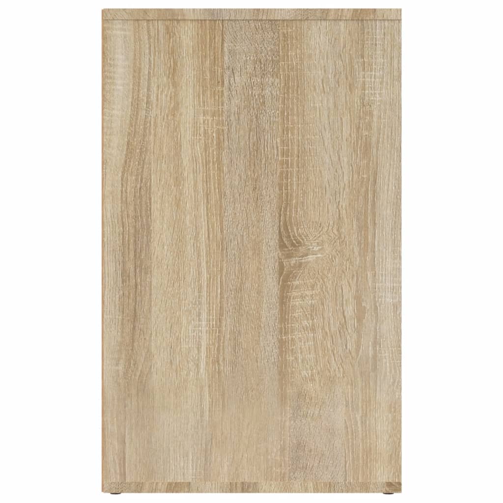 Ντουλάπι Γυαλιστερό Sonoma Δρυς 80x40x65εκ.Επεξεργασμένο Ξύλο - Pakobazaar