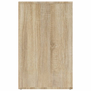 Ντουλάπι Γυαλιστερό Sonoma Δρυς 80x40x65εκ.Επεξεργασμένο Ξύλο - Pakobazaar