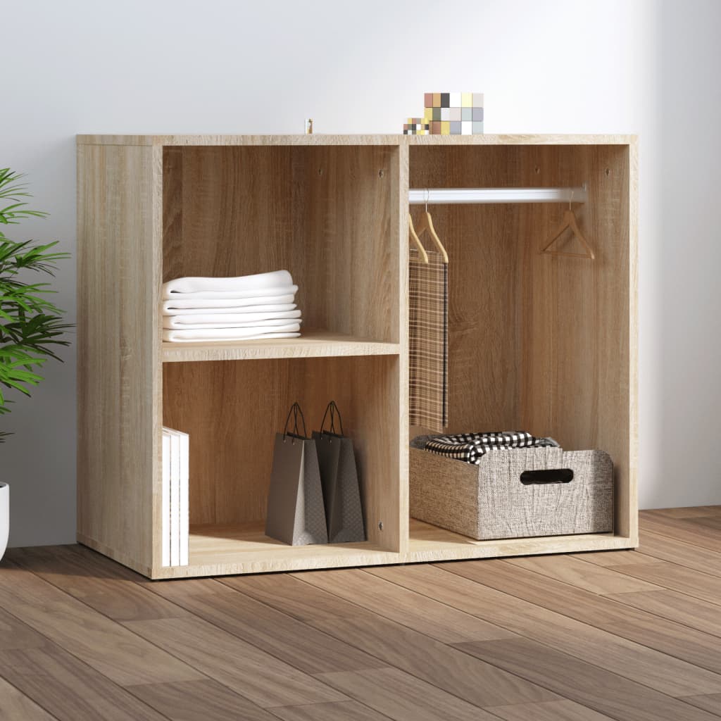 Ντουλάπι Γυαλιστερό Sonoma Δρυς 80x40x65εκ.Επεξεργασμένο Ξύλο - Pakobazaar