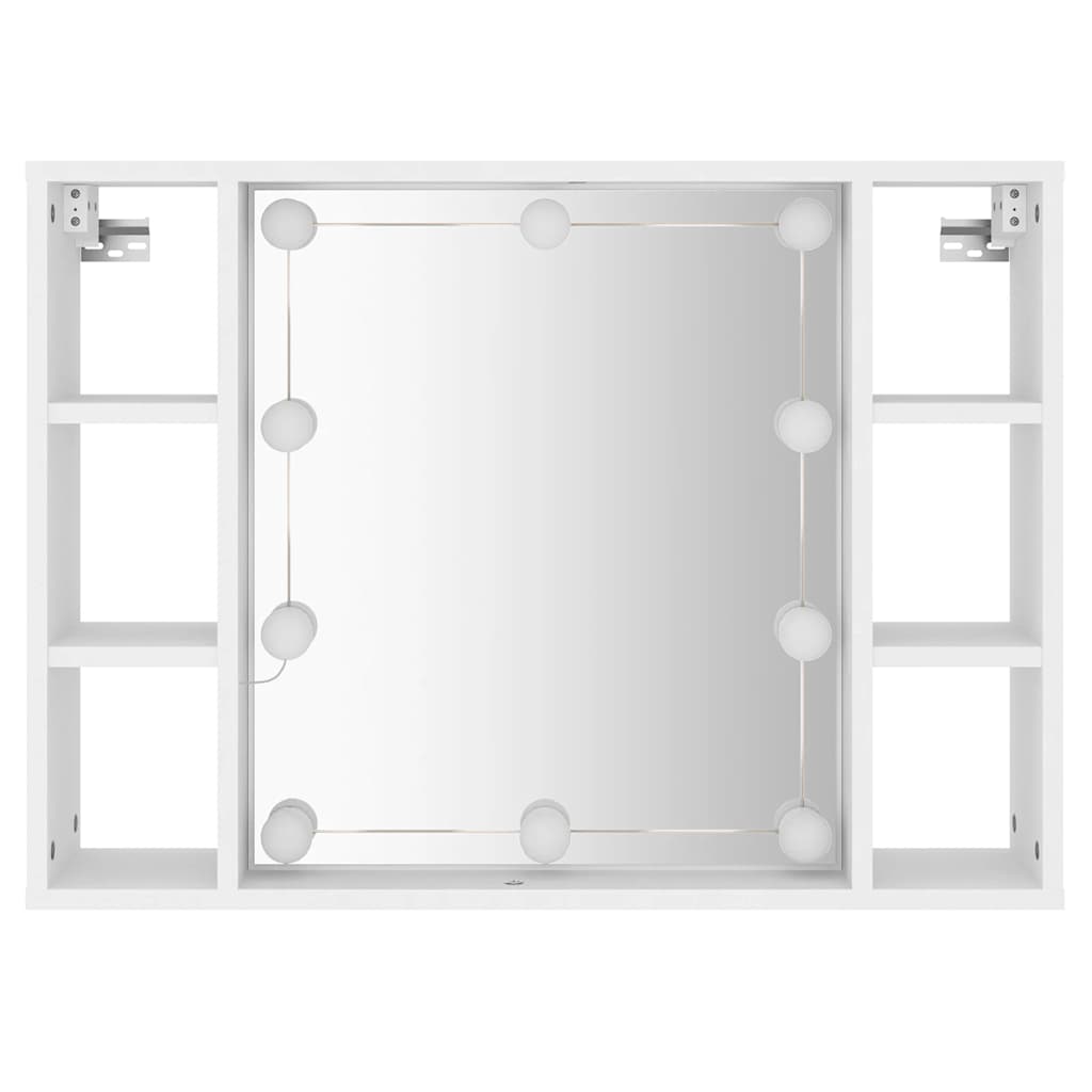 Έπιπλο Καθρέπτη με LED Λευκό 76 x 15 x 55 εκ. - Pakobazaar