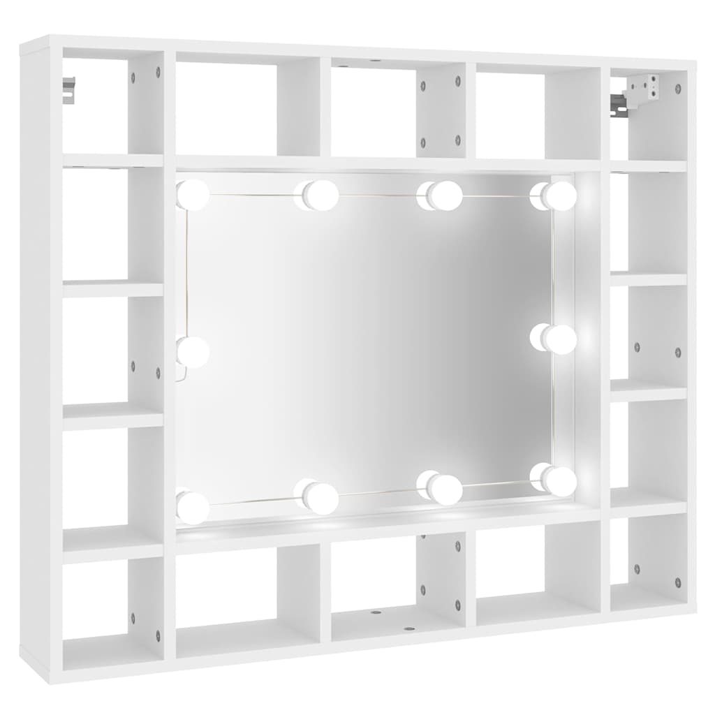 Έπιπλο Καθρέπτη με LED Λευκό 91 x 15 x 76,5 εκ.