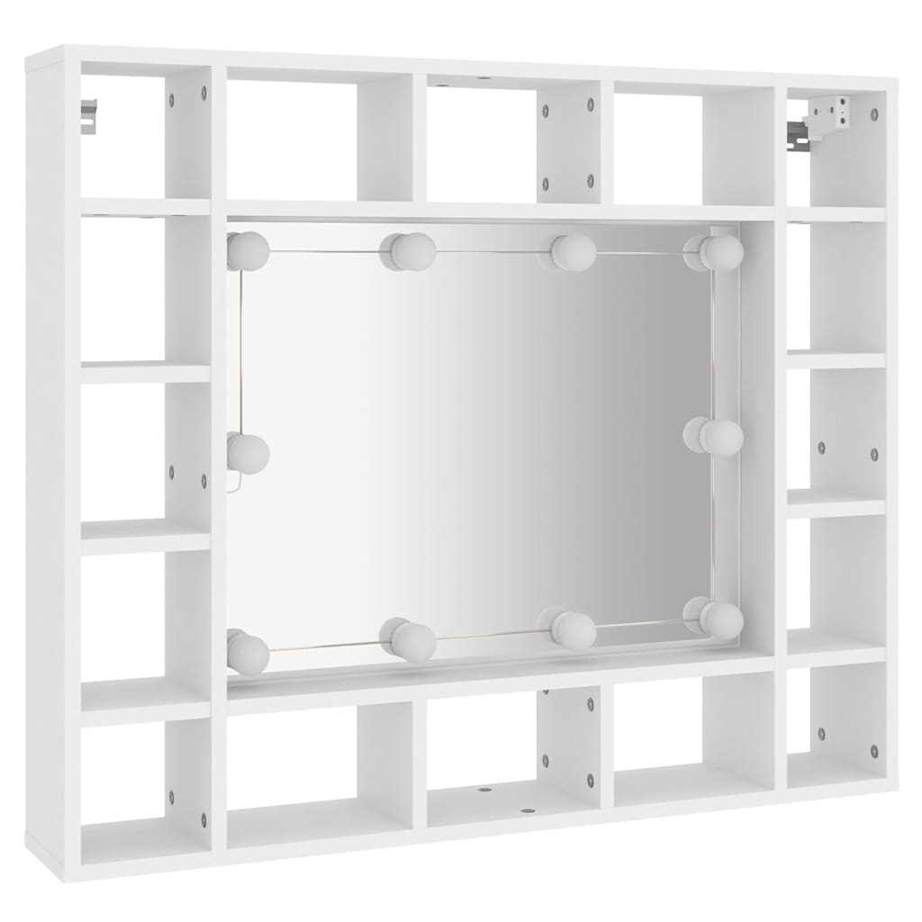 Έπιπλο Καθρέπτη με LED Λευκό 91 x 15 x 76,5 εκ.