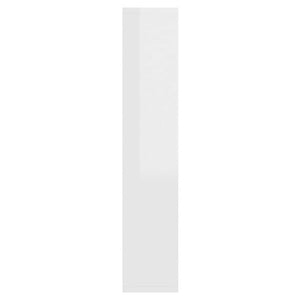 Έπιπλο Καθρέπτη με LED Γυαλιστερό Λευκό 91x15x76,5 εκ. - Pakobazaar