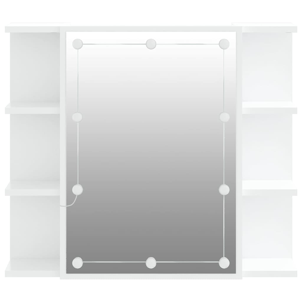 Έπιπλο Καθρέπτη με LED Λευκό 70 x 16,5 x 60 εκ. - Pakobazaar