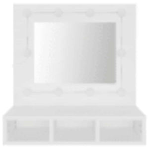 Έπιπλο Καθρέπτη με LED Λευκό 60 x 31,5 x 62 εκ. - Pakobazaar
