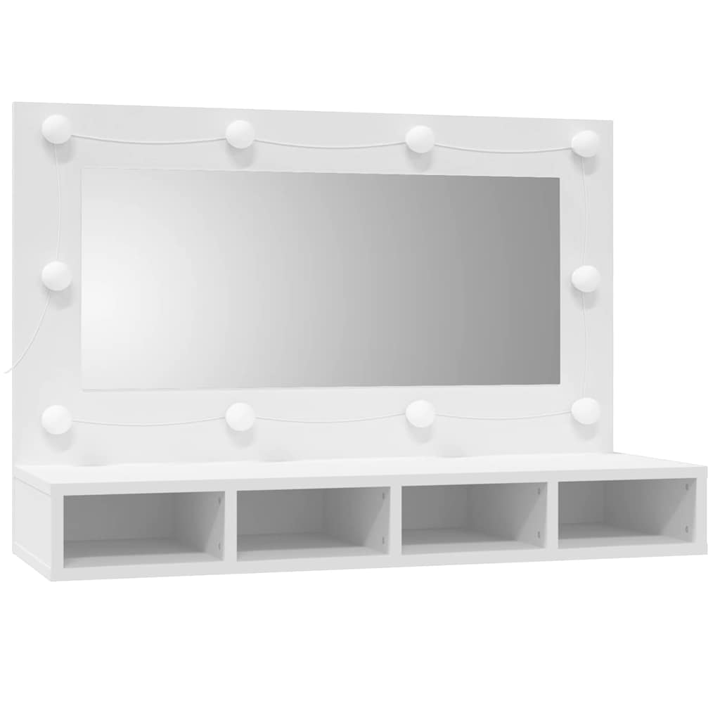 Έπιπλο Καθρέπτη με LED Λευκό 90x31,5x62 εκ. - Pakobazaar