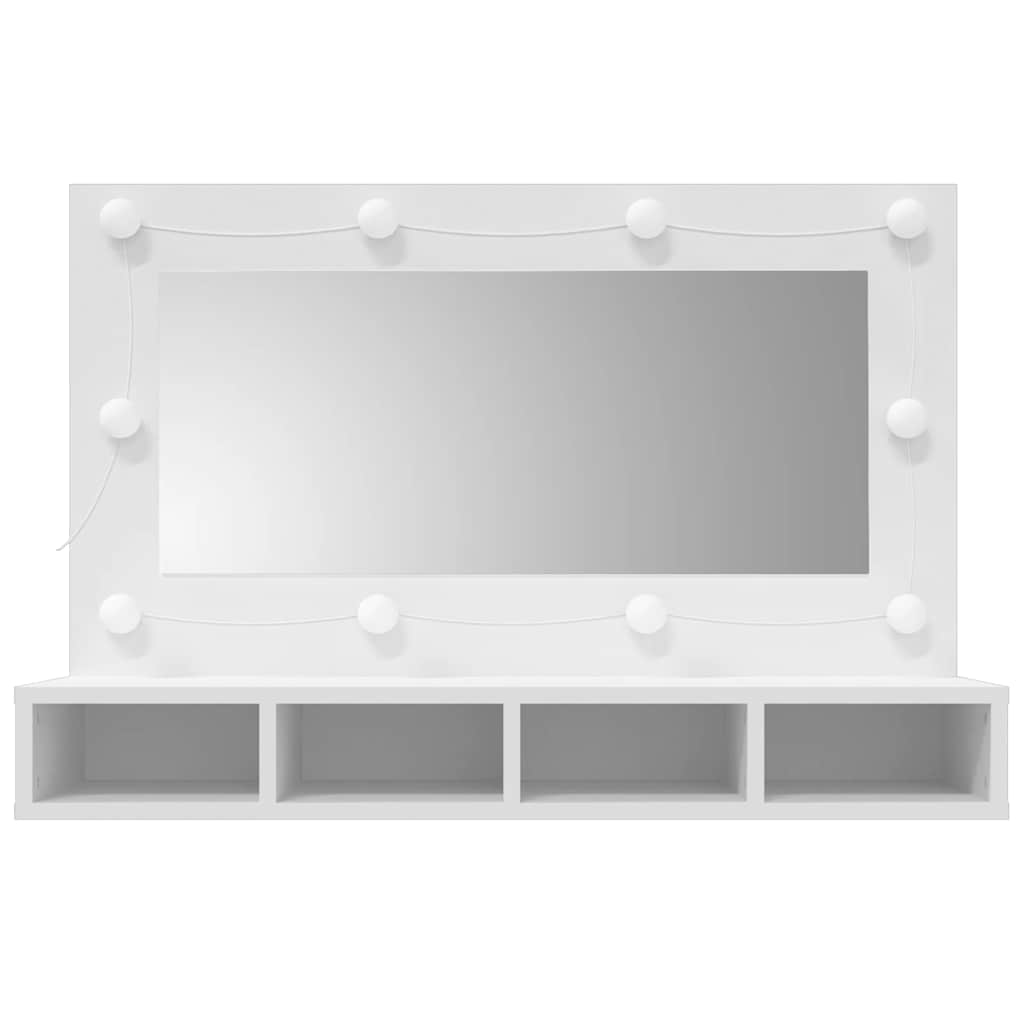 Έπιπλο Καθρέπτη με LED Λευκό 90x31,5x62 εκ. - Pakobazaar