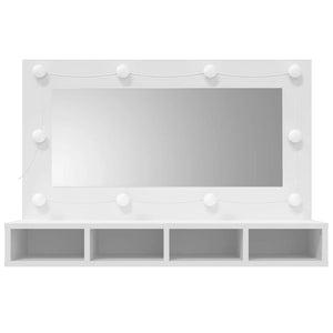 Έπιπλο Καθρέπτη με LED Λευκό 90x31,5x62 εκ. - Pakobazaar