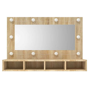 Έπιπλο Καθρέπτη με LED Sonoma Δρυς 90x31,5x62 εκ. - Pakobazaar