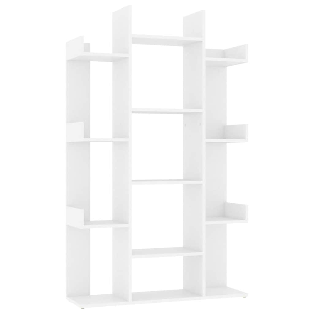 Βιβλιοθήκη Λευκή 86 x 25,5 x 140 εκ. από Επεξ. Ξύλο