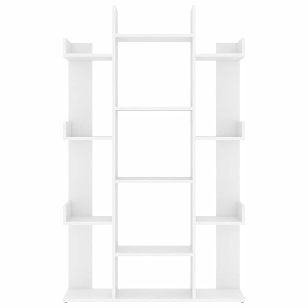 Βιβλιοθήκη Λευκή 86 x 25,5 x 140 εκ. από Επεξ. Ξύλο
