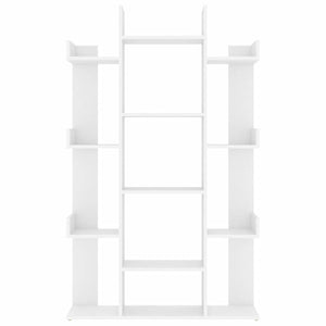 Βιβλιοθήκη Λευκή 86 x 25,5 x 140 εκ. από Επεξ. Ξύλο