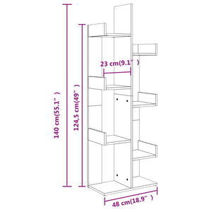 Βιβλιοθήκη Sonoma Δρυς 48 x 25,5 x 140 εκ. από Επεξ. Ξύλο