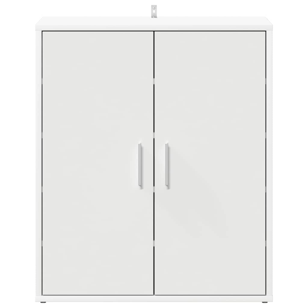 Παπουτσοθήκη Λευκή 60 x 35 x 70 εκ. από Επεξ. Ξύλο - Pakobazaar