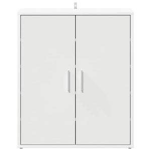 Παπουτσοθήκη Λευκή 60 x 35 x 70 εκ. από Επεξ. Ξύλο - Pakobazaar