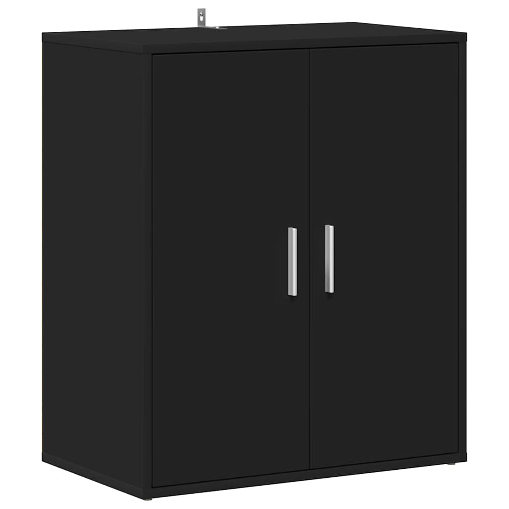 Παπουτσοθήκη Μαύρη 60 x 35 x 70 εκ. από Επεξ. Ξύλο - Pakobazaar