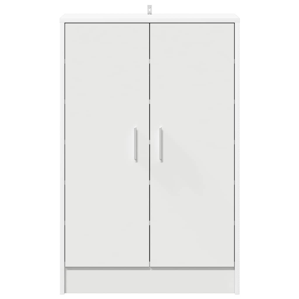 Παπουτσοθήκη Λευκή 60 x 35 x 92 εκ. από Επεξ. Ξύλο - Pakobazaar